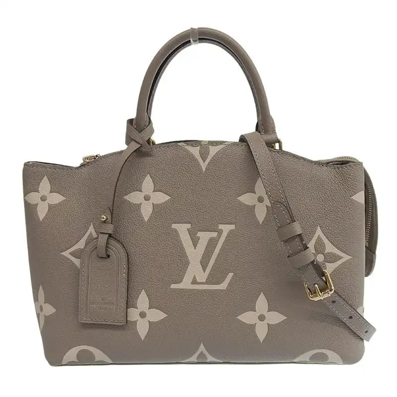 ルイヴィトン LOUIS VUITTON バイカラー モノグラム アンプラント プティ パレPM 2WAY トゥルトレールクレーム M58914 中古 LV1756