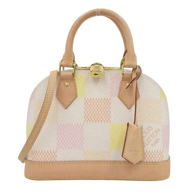 ルイヴィトン LOUIS VUITTON ダミエリシャス アルマBB 2WAYバッグ ハンドバッグ ショルダーバッグ ピーチ N40516 中古 LV1758