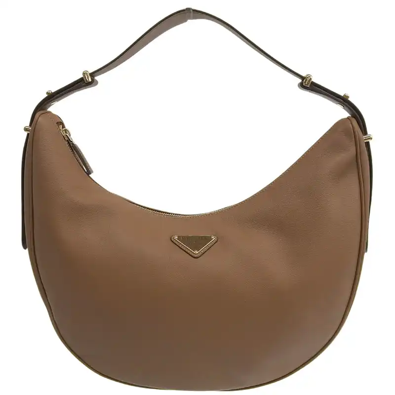 プラダ PRADA ショルダーバッグ ワンショルダー レザー ブラウン 1BC212 中古 OB2655