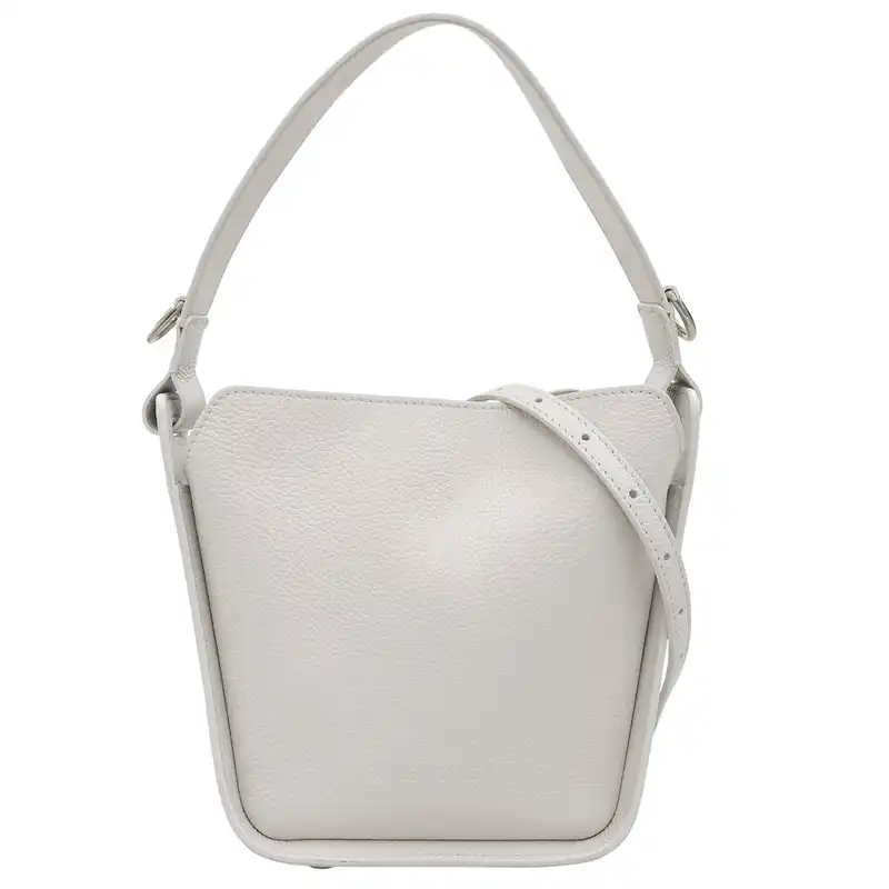 バレンシアガ BALENCIAGA ノースサウスXS 2WAYバッグ ハンドバッグ ショルダーバッグ レザー ホワイト 684623 中古 OB2665