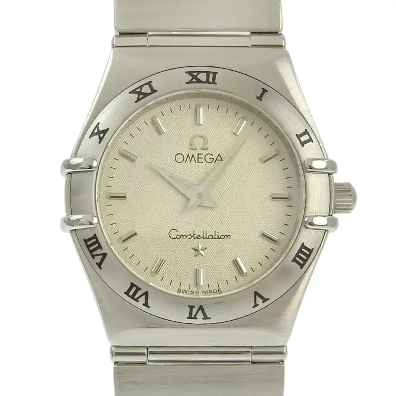 オメガ OMEGA コンステレーションミニ レディース クォーツ 腕時計 SS ホワイト文字盤 1562.3 中古 OW0486