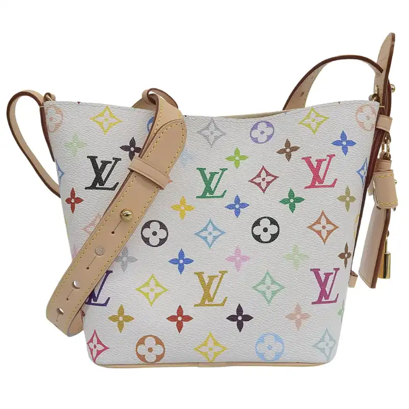 http://ルイヴィトン%20LOUIS%20VUITTON%20モノグラム%20マルチカラー%20LV×TM%20オール・インBB%20村上隆コラボ%20ホワイト%20M13089%20美品%20LV1787