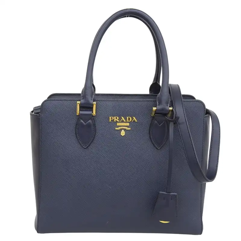http://プラダ%20PRADA%202WAY%20ハンドバッグ%20ショルダーバッグ%20サフィアーノ%20レザー%20ネイビー%201BA113%20中古%20OB2721