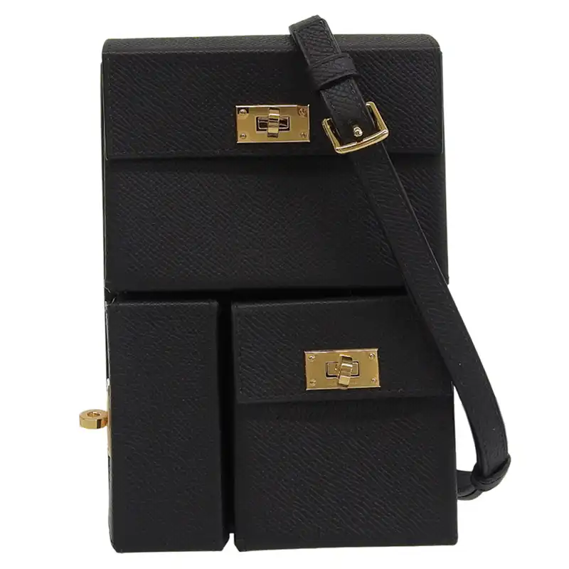 エルメス HERMES ケリー マルチポケット トゥーゴー ショルダーバッグ ヴォーエプソン ブラック K刻印 2025年 美品 HE1168