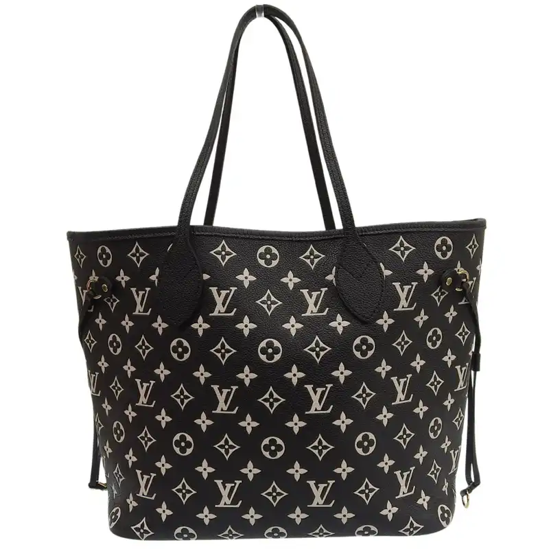 http://ルイヴィトン%20LOUIS%20VUITTON%20モノグラム%20アンプラント%20ネヴァーフルMM%20トートバッグ%20ブラック/ホワイト%20M46103%20中古%20LV1944