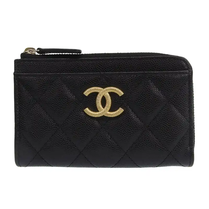 http://シャネル%20CHANEL%20マトラッセ%20カードケース%20フラグメントケース%20コインケース%20キャビアスキン%20ブラック%20AP4478%20中古%20CH1093