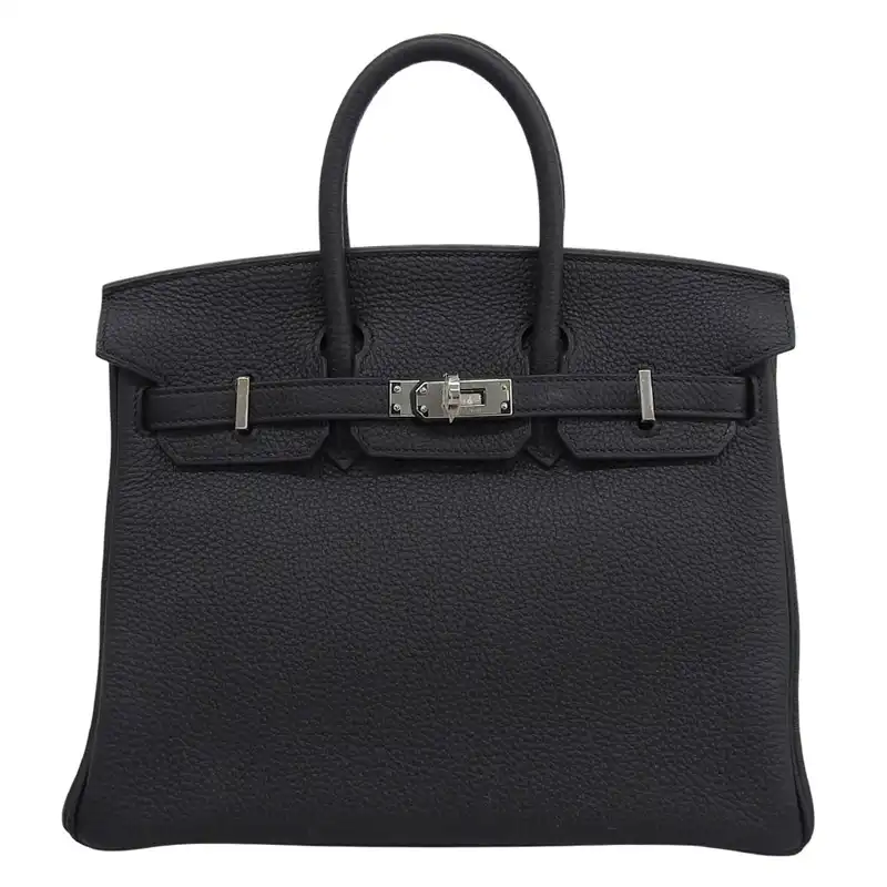 エルメス HERMES バーキン25 ハンドバッグ トゴ ブラック SV金具 Z刻印 2021年 美品 HE1203