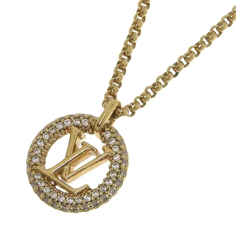 ルイヴィトン LOUIS VUITTON コリエ ルイーズ バイナイト ネックレス ゴールド色 M00759 中古 LV1943