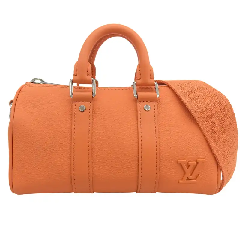 ルイヴィトン LOUIS VUITTON キーポルXS アエログラム 2WAYバッグ ハンドバッグ ショルダーバッグ オレンジ M81004 中古 LV1964