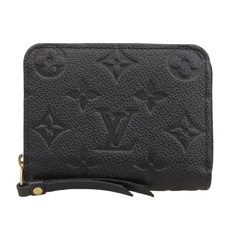 ルイヴィトン LOUIS VUITTON モノグラム アンプラント ジッピー コインパース コインケース ノワール M60574 中古 LV1993