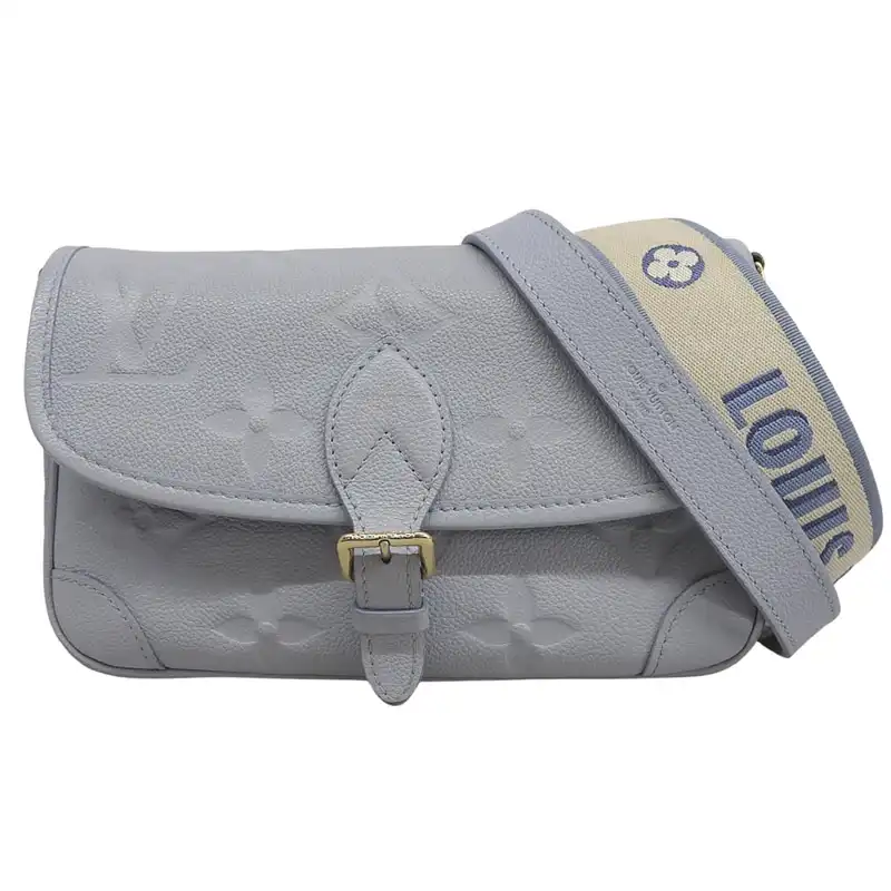 ルイヴィトン LOUIS VUITTON モノグラム アンプラント ディアヌNMPM 2WAY ショルダーバッグ ハンドバッグ 青 M46846 中古 LV2007