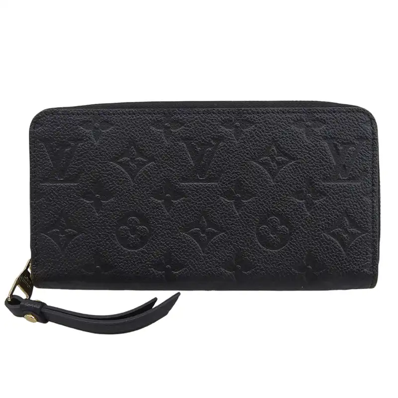 ルイヴィトン LOUIS VUITTON モノグラム アンプラント ジッピーウォレット 長財布 ノワール M61864 中古 LV2018