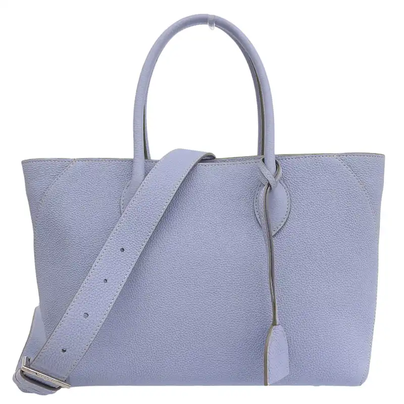 ボナベンチュラ BONAVENTURA ミア 2WAY トートバッグ ショルダーバッグ レザー ブルー 中古 OB2659