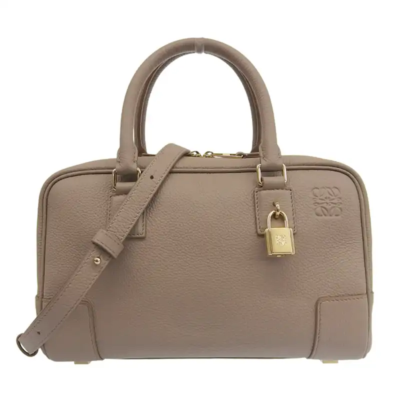 http://ロエベ%20LOEWE%20アマソナ23%202WAY%20ハンドバッグ%20ショルダーバッグ%20レザー%20ベージュ%20中古%20OB2727