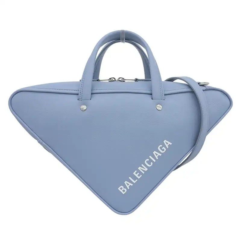 http://バレンシアガ%20BALENCIAGA%20トライアングルダッフルショルダーS%202WAYバッグ%20ハンドバッグ%20レザー%20ブルー%20476975%20中古%20OB2737