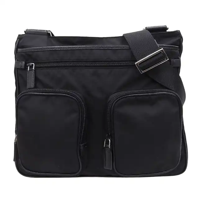 http://プラダ%20PRADA%20ショルダーバッグ%20斜め掛けショルダー%20ナイロン%20ブラック%20中古%20OB2745