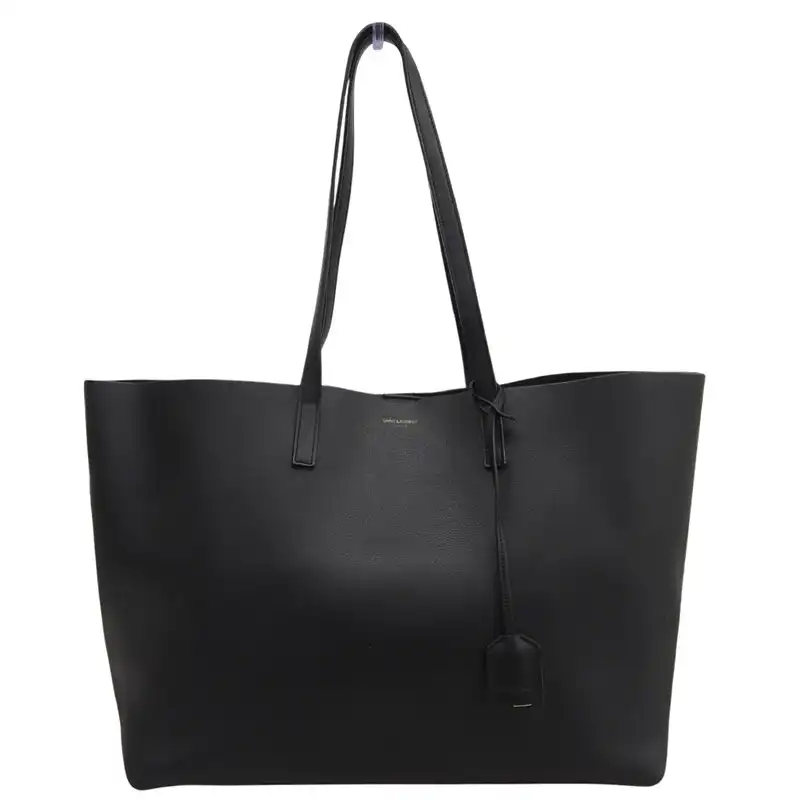 http://サンローラン%20SAINT%20LAURENT%20ショッピングバッグ%20トートバッグ%20レザー%20ブラック%20394195%20中古%20OB2779