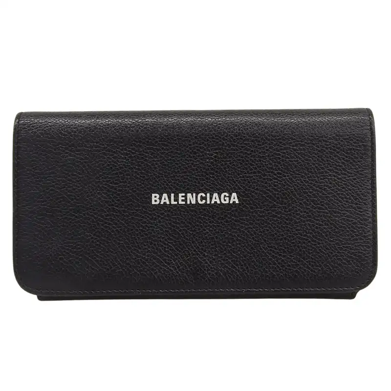http://バレンシアガ%20BALENCIAGA%20長財布%20ロングウォレット%20レザー%20ブラック%20594289%20中古%20OBB0654