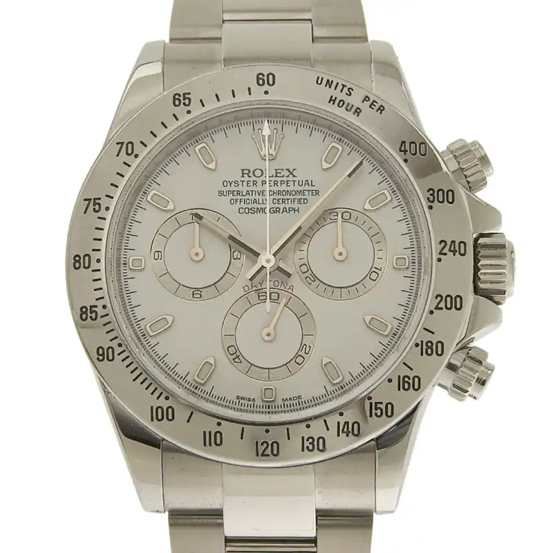 ロレックス ROLEX デイトナ メンズ 自動巻き 腕時計 SS ホワイト文字盤 116520 中古 RO0302