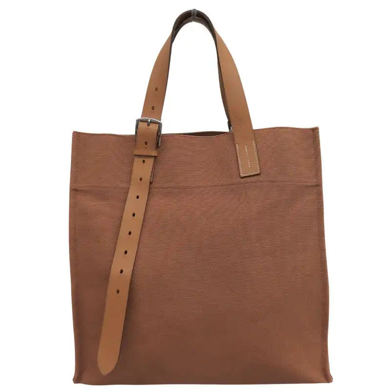 エルメス HERMES エトリヴィエール トートバッグ トワルゴエラン/ヴァッシュハンター ブラウン □O刻印 2011年 中古 HE1191