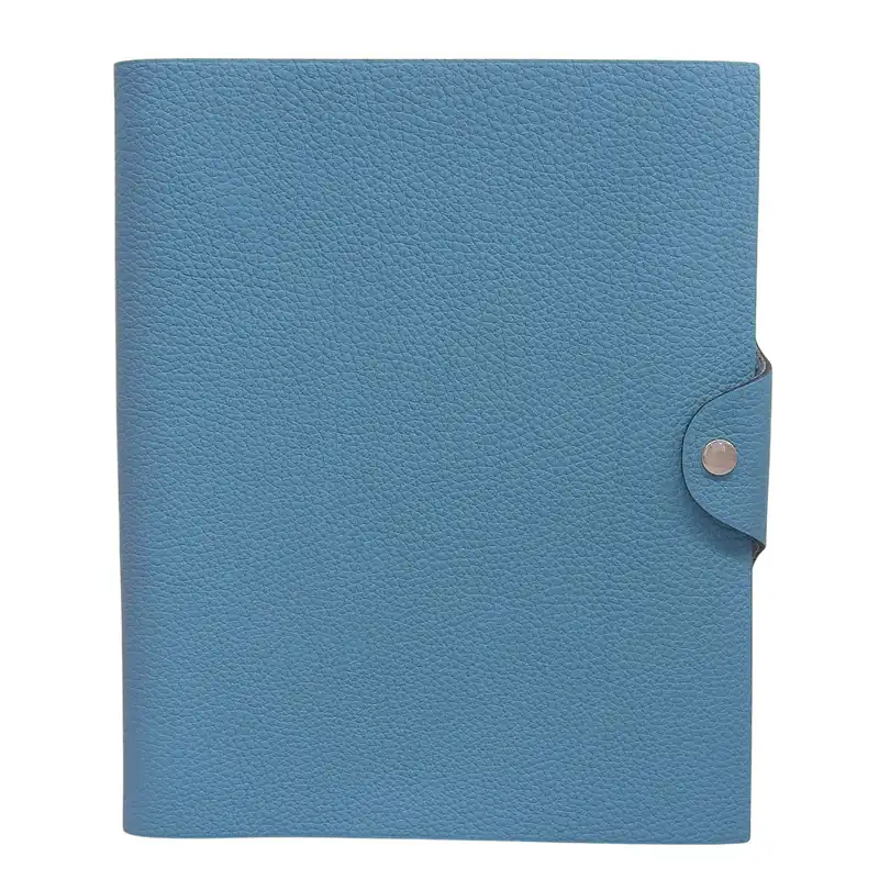 エルメス HERMES ノートカバー ユリス 手帳カバー レザー ブルージーン □R刻印 2014年 中古 HE1196