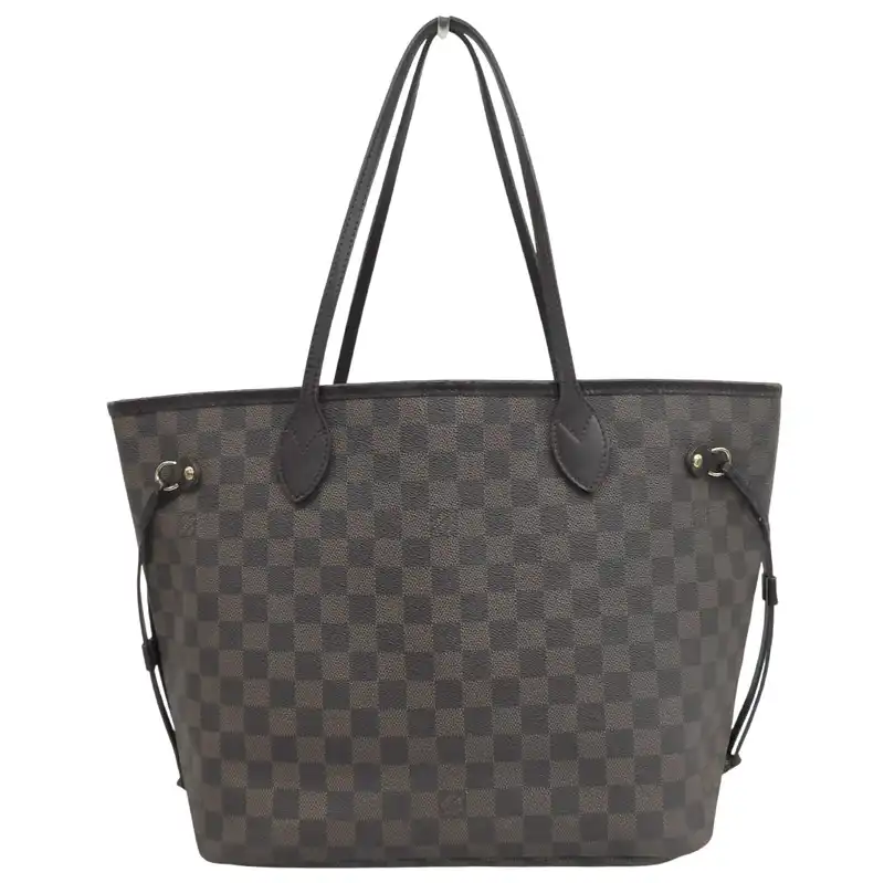 ルイヴィトン LOUIS VUITTON ダミエ ネヴァーフルMM トートバッグ エベヌ N51105 中古 LV2034