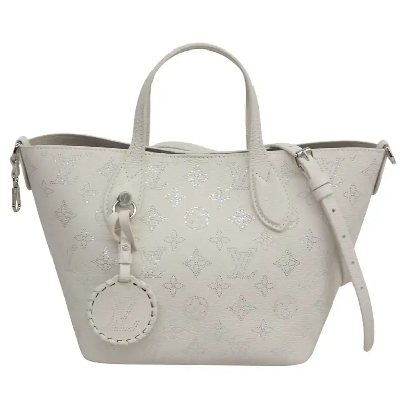 ルイヴィトン LOUIS VUITTON モノグラム マヒナ ブロッサムPM 2WAY ハンドバッグ ショルダーバッグ ホワイト M11842 中古 LV2044