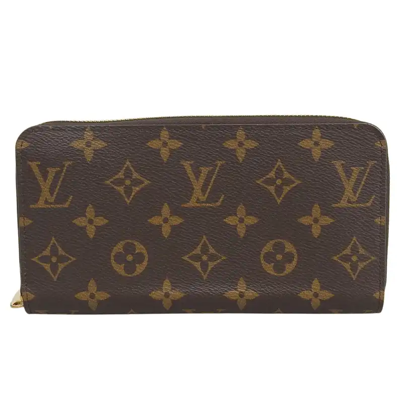 ルイヴィトン LOUIS VUITTON モノグラム ジッピー・ウォレット 長財布 ブラウン M42616 中古 LV2072