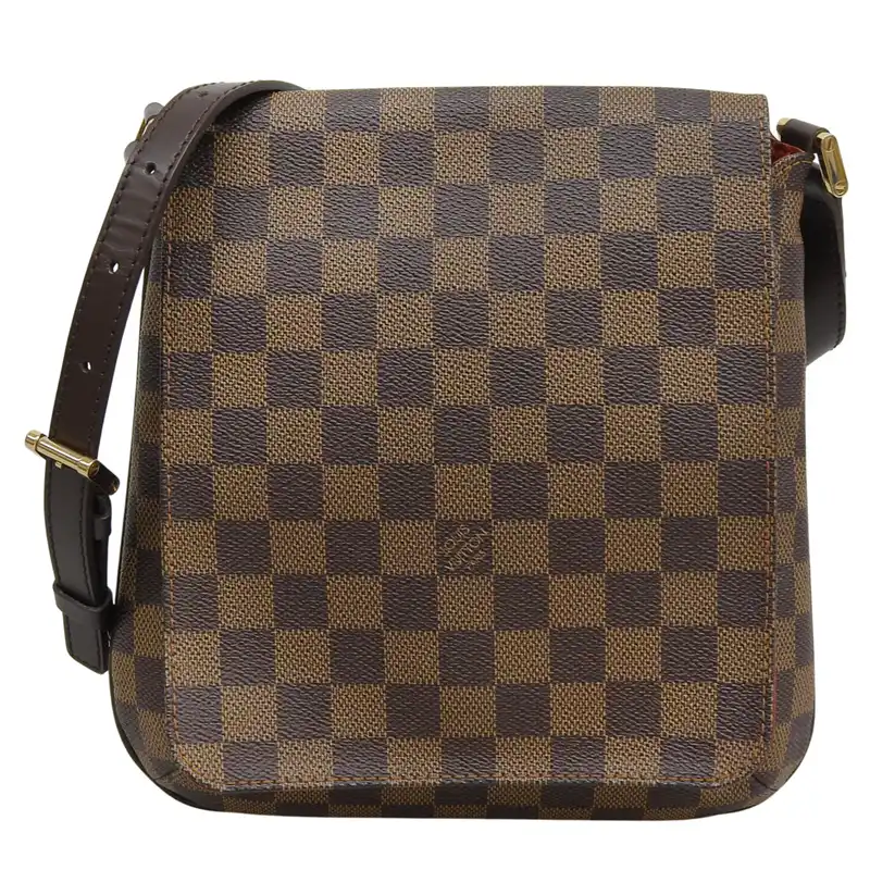ルイヴィトン LOUIS VUITTON ダミエ ミュゼットサルサ ロング ショルダーバッグ エベヌ N51300 中古 LV2076