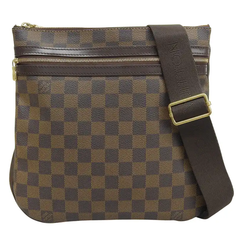 ルイヴィトン LOUIS VUITTON ダミエ ポシェット・ボスフォール ショルダーバッグ エベヌ N51111 中古 LV2080