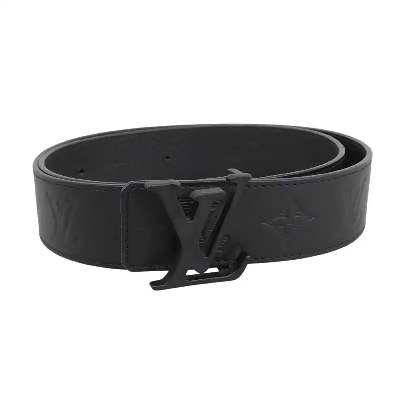 ルイヴィトン LOUIS VUITTON モノグラム シャドウ サンチュール ベルト ノワール 95/38 M0220 中古 LV2087