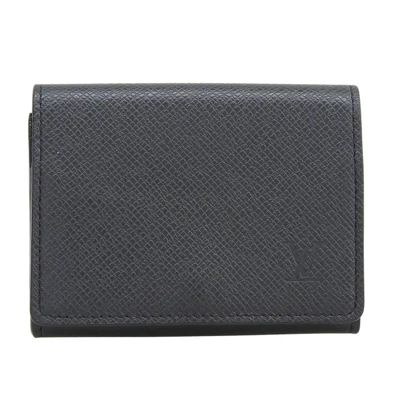 ルイヴィトン LOUIS VUITTON タイガ アンヴェロップ・カルト ドゥ ヴィジットNM カードケース ブラック M64595 中古 LV2108