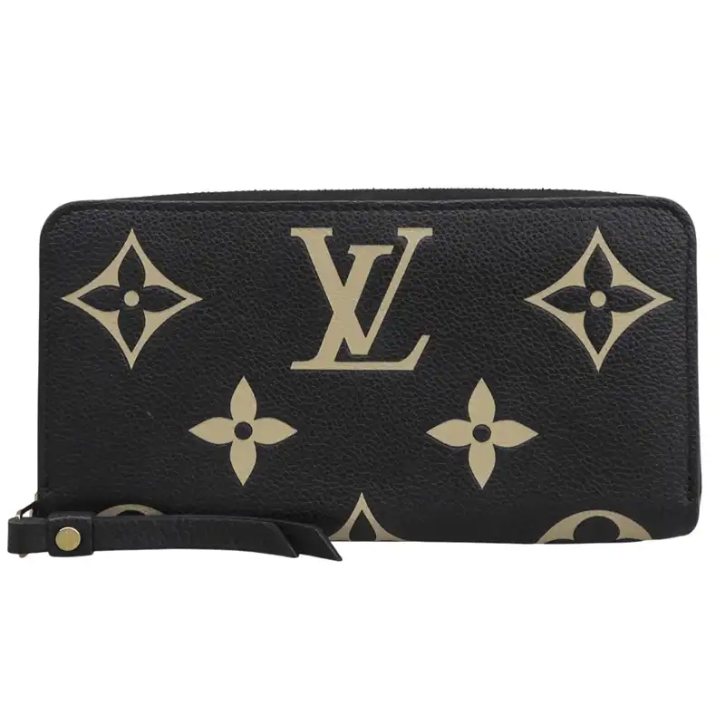 ルイヴィトン LOUIS VUITTON モノグラム アンプラント モノグラム ジャイアント ジッピーウォレット ノワール M80481 中古 LV2113