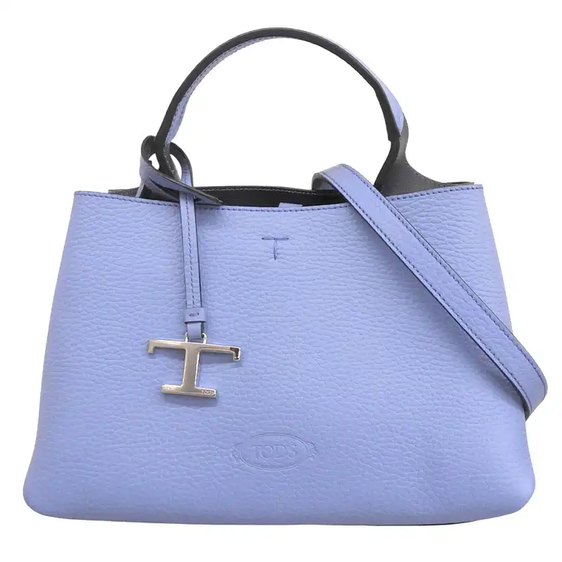 http://トッズ%20TOD'S%20Tタイムレス%20マイクロ%202WAYバッグ%20ハンドバッグ%20ショルダーバッグ%20レザー%20ブルー%20中古%20OB2823