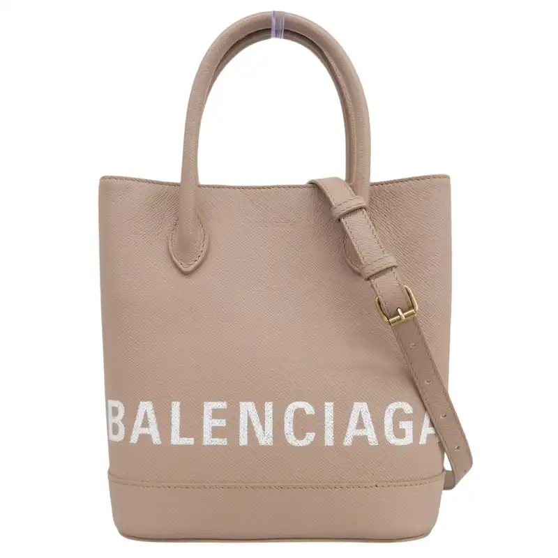 http://バレンシアガ%20BALENCIAGA%20ヴィルXXS%202WAYバッグ%20ハンドバッグ%20ショルダーバッグ%20レザー%20ピンクベージュ%20569856%20中古%20OB2877