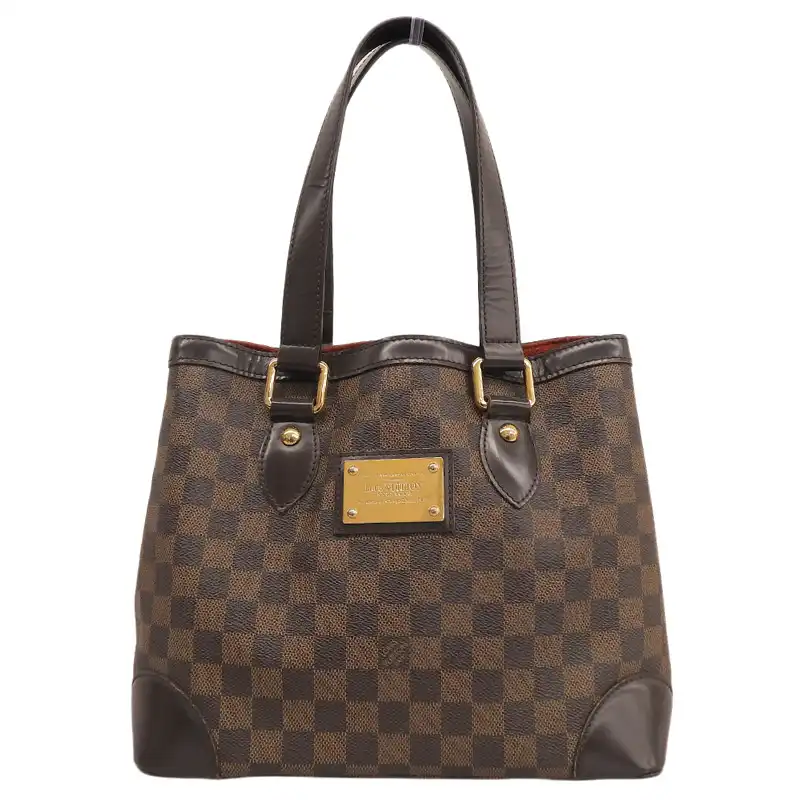 ルイヴィトン LOUIS VUITTON ダミエ ハムステッドPM トートバッグ エベヌ N51205 中古 LV2146
