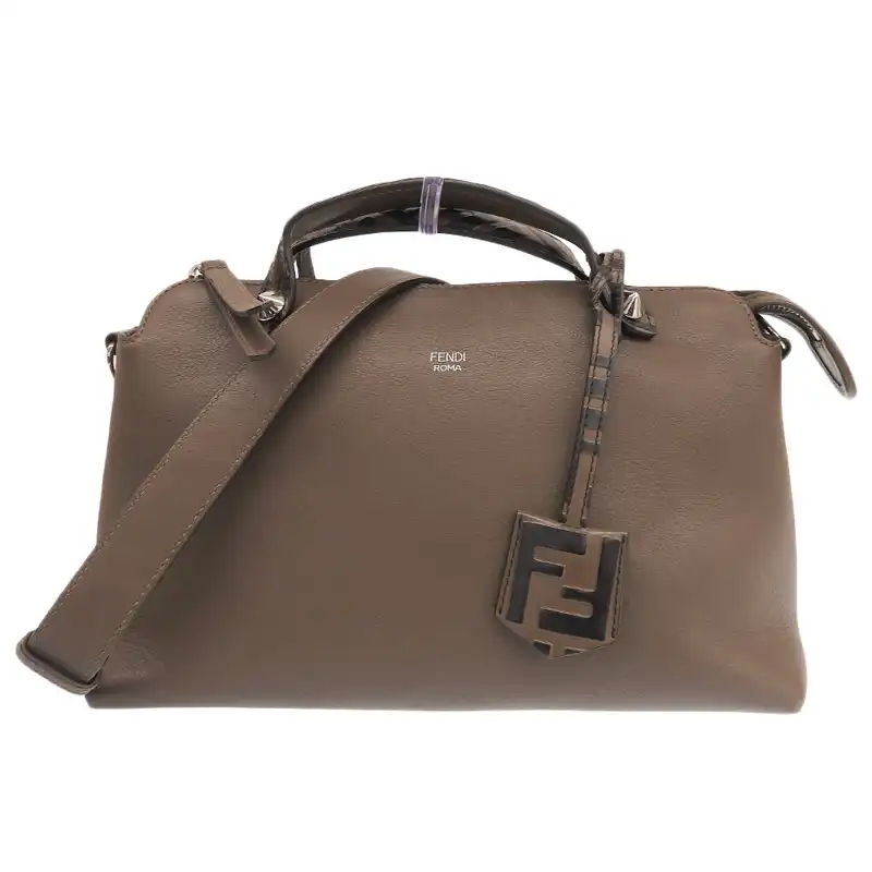 フェンディ FENDI バイザウェイ 2WAYバッグ ショルダーバッグ ハンドバッグ レザー ブラウン 8BL146 中古 OB2889
