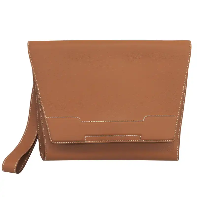 エルメス HERMES ノヴァポリス クラッチバッグ セカンドバッグ エバーカラー ゴールド Z刻印 2021年 中古 HE1221