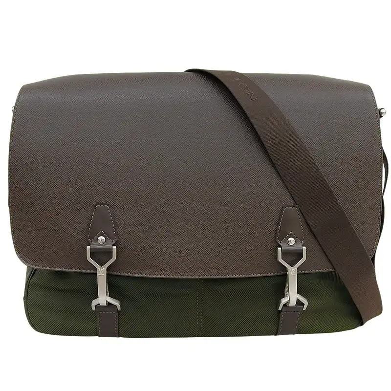 ルイヴィトン LOUIS VUITTON タイガ デルスー ショルダーバッグ 斜め掛けショルダー ブラウン M30168 中古 LV2152