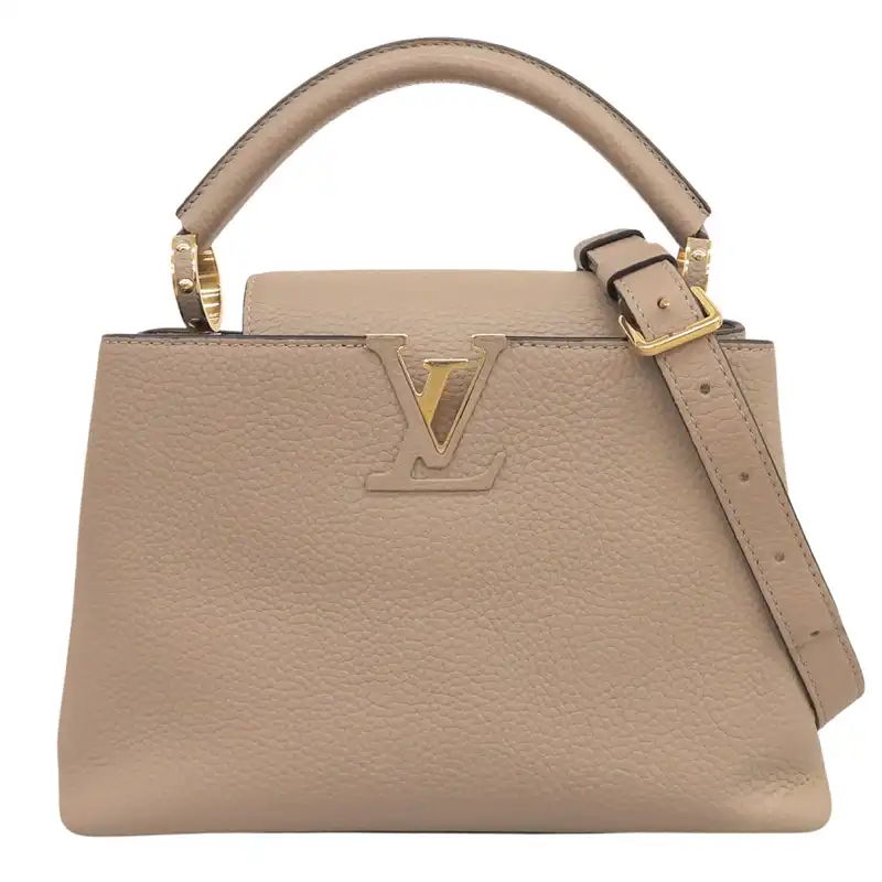 http://ルイヴィトン%20LOUIS%20VUITTON%20カプシーヌBB%202WAYバッグ%20ハンドバッグ%20ショルダーバッグ%20トリヨン%20グレージュ%20M94634%20中古%20LV2157