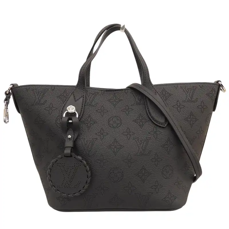 ルイヴィトン LOUIS VUITTON モノグラム マヒナ ブロッサムPM 2WAY ハンドバッグ ショルダーバッグ ノワール M21848 中古 LV2169