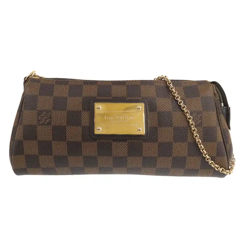 ルイヴィトン LOUIS VUITTON ダミエ エヴァ ハンドバッグ チェーンポーチ エベヌ N55213 中古 LV2170