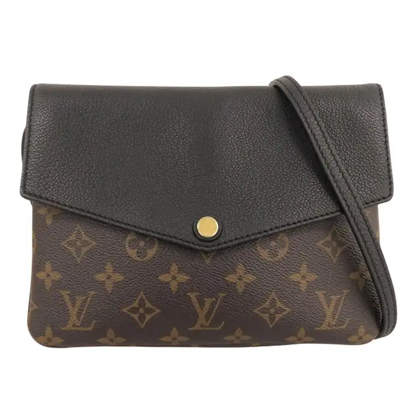 ルイヴィトン LOUIS VUITTON モノグラム トワイス ショルダーバッグ ポシェット ノワール M50185 中古 LV2204
