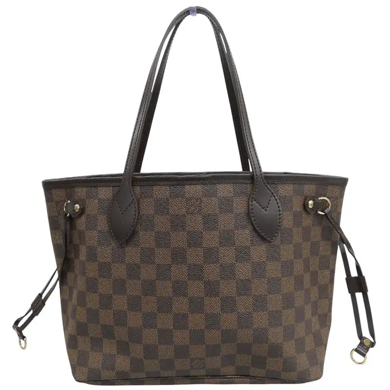 ルイヴィトン LOUIS VUITTON ダミエ ネヴァーフルPM トートバッグ エベヌ N51109 中古 LV2221