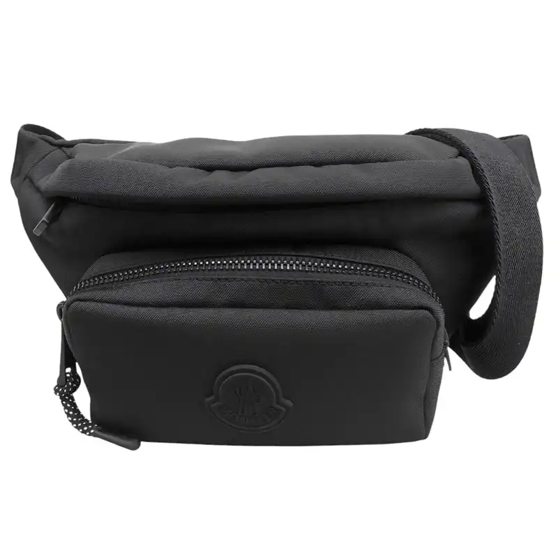 http://モンクレール%20MONCLER%20ボディバッグ%20ベルトバッグ%20ナイロン/レザー%20ブラック%20I209A5M00005%20中古%20OB2928