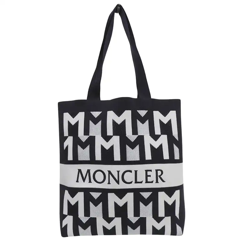 http://モンクレール%20MONCLER%20トートバッグ%20ニット%20ネイビー/ホワイト%20I209A5D00009%20中古%20OB2949
