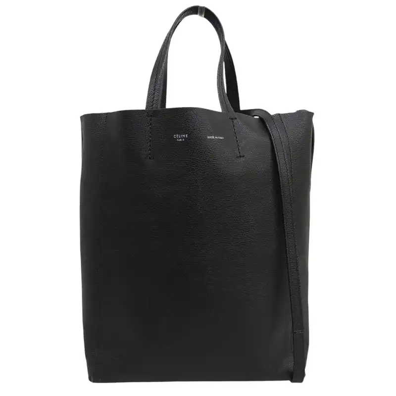 http://セリーヌ%20CELINE%20バーティカルカバ%20スモール%202WAY%20トートバッグ%20ショルダーバッグ%20レザー%20ブラック%20176183XBA.38NO%20中古%20OB2953