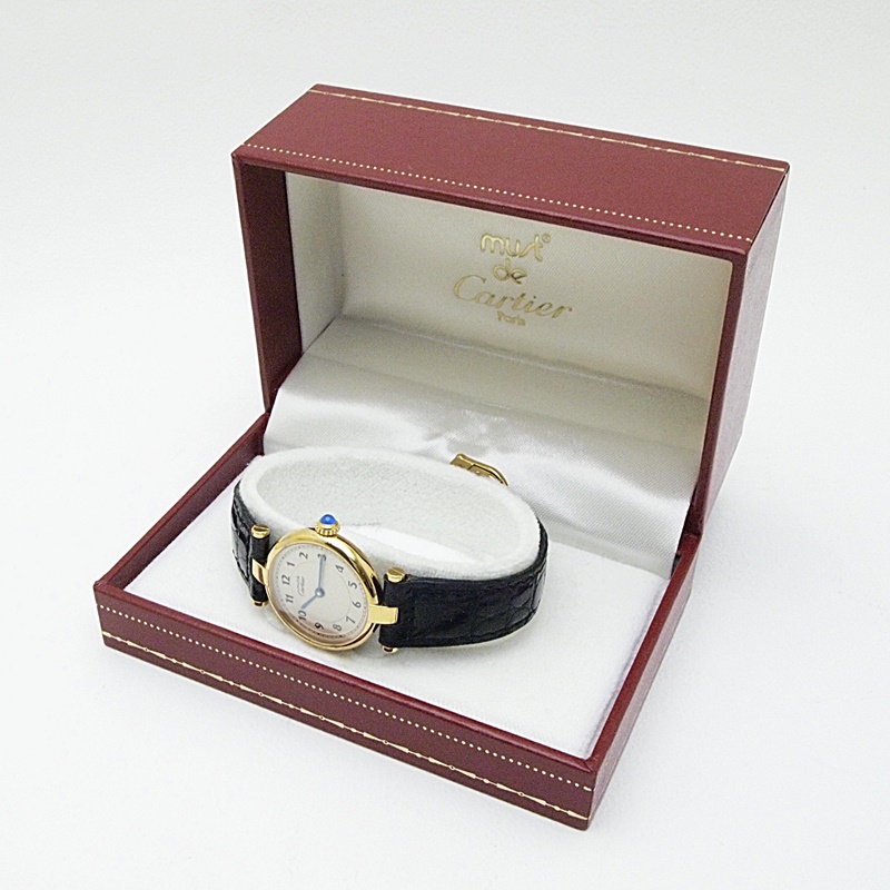 カルティエ Cartier レディース腕時計 マスト ヴェルメイユ SV 
