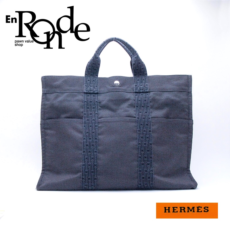 エルメス HERMES トートバッグ エールライントートMM キャンバス