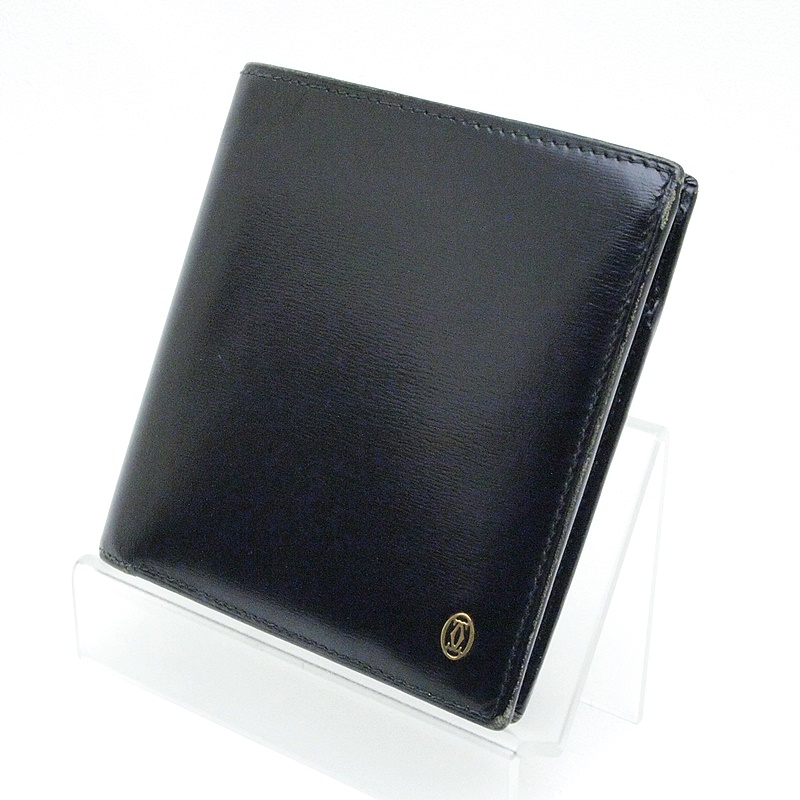 美品 / 未使用】Cartier 二つ折り財布 黒 | www.trevires.be